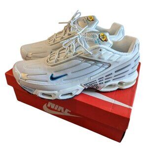 Nike Air Max Plus‎ 3 'White Blue' DR8012-100 Unisex Youth Kid Child Size 5Y NEW